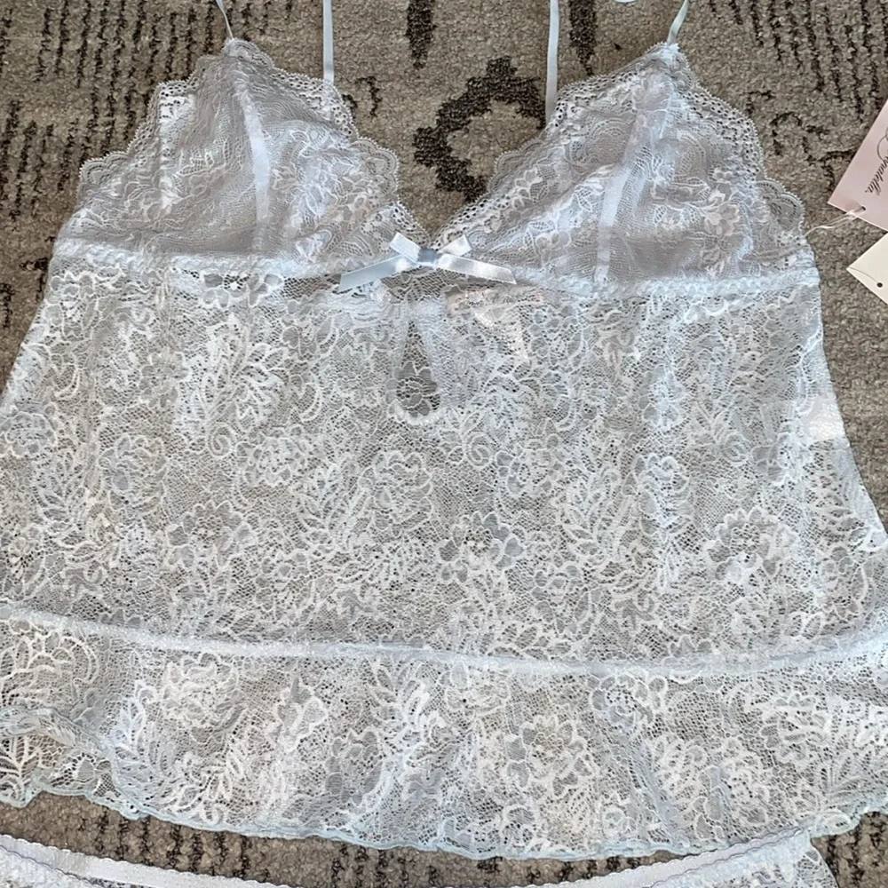Linea Donatella Sexy‎ Basics Lace Cami & Shorts Lingerie Pajama Set XL Babydoll